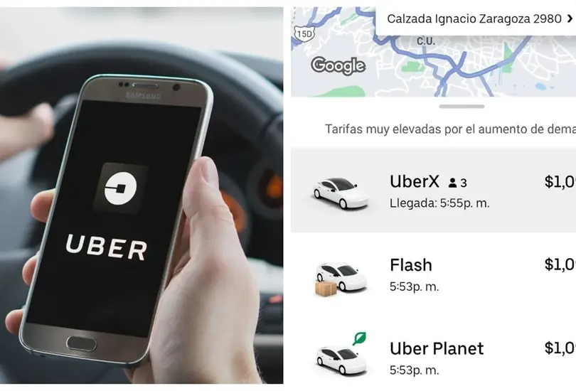 Usuarios de Uber y Didi se quejan de las altas tarifas en viajes cortos Usuarios de Uber y Didi se quejan de las altas tarifas en viajes cortos