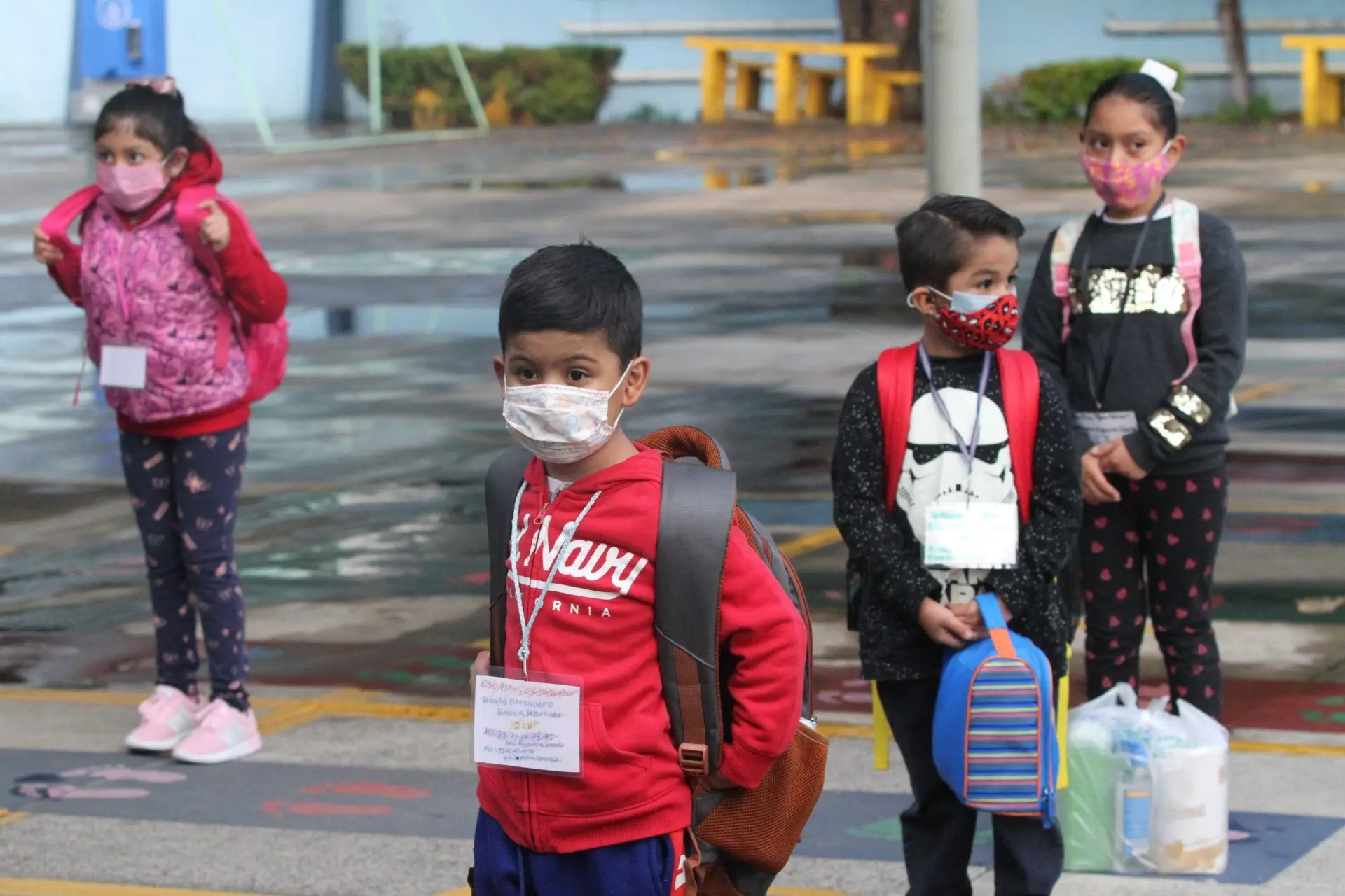 Tras un año de la suspensión de las clases presenciales a causa de la pandemia de Covid-19, los alumnos de educación básica volvieron a las aulas en agosto. Fuente: Graciela López/ Cuartoscuro