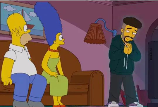 Bad Bunny llega a Los Simpsons para reconciliar a Homero y Marge