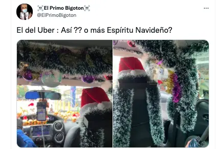 Choferes de Uber en navidad decoran sus autos para hacer sentir a sus clientes más felices