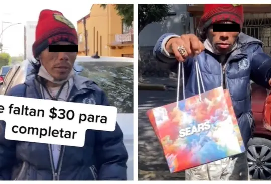 Joven ayuda a un hombre en situación de calle y él le agradece con un regalo Joven ayuda a un hombre en situación de calle y él le agradece con un regalo