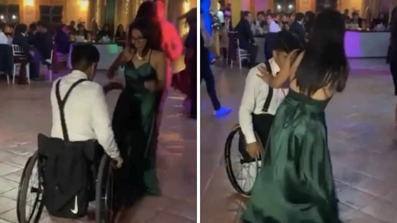 Joven en silla de ruedas se vuelve viral por su talento bailando