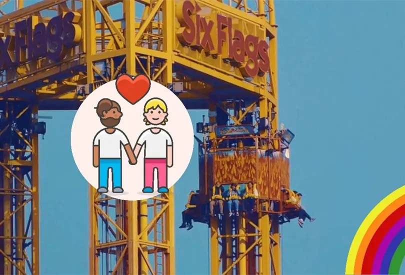 Exhiben en video que Six Flags discriminó a pareja gay por besarse en el parque Exhiben en video que Six Flags discriminó a pareja gay por besarse en el parque
