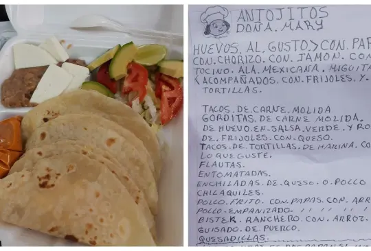 Local conmueve por sus menús escritos a mano y los ayudan a mejorarlos Local conmueve por sus menús escritos a mano y los ayudan a mejorarlos