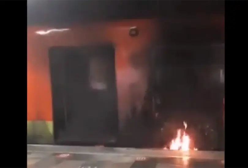 Nuevo incendio en el Metro, ahora en la estación Indios Verdes Nuevo incendio en el Metro, ahora en la estación Indios Verdes
