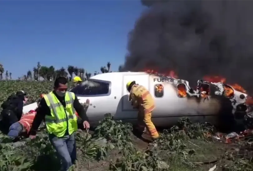 Fallecen seis militares tras estrellarse avioneta de la Fuerza A&eacute;rea en Veracruz