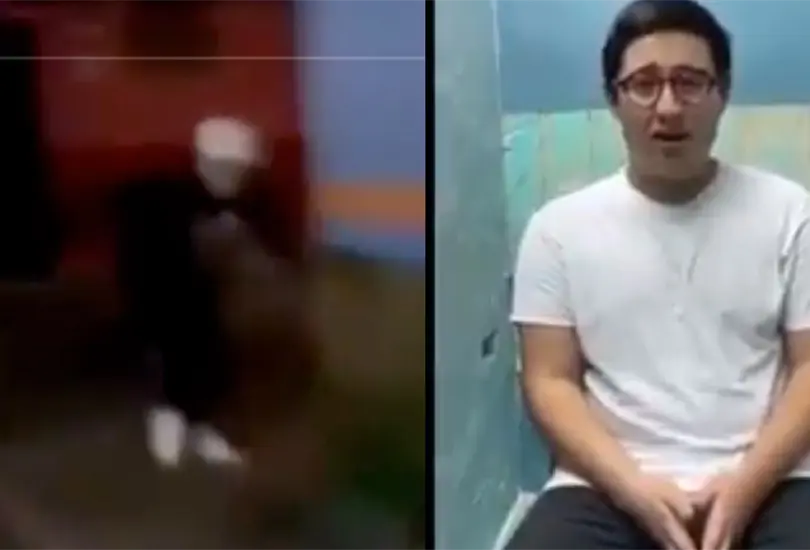 #VIDEO Como reto, joven empuja a abuelito; así se disculpó #VIDEO Como reto, joven empuja a abuelito; así se disculpó