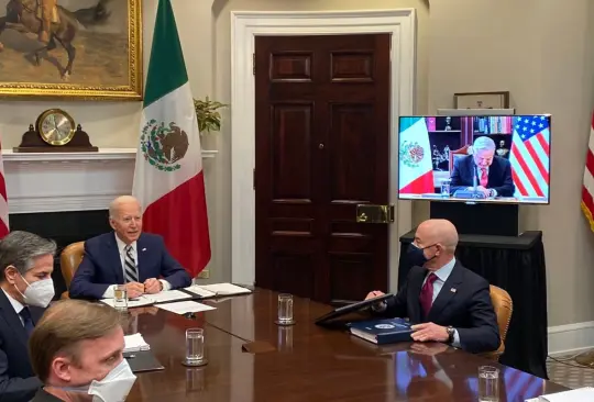 Bendito México, tan cerca de Dios y no tan lejos de EU, AMLO en reunión con Biden