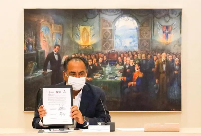 Guerrero garantiza comicios seguros tras firmar convenio con el INE