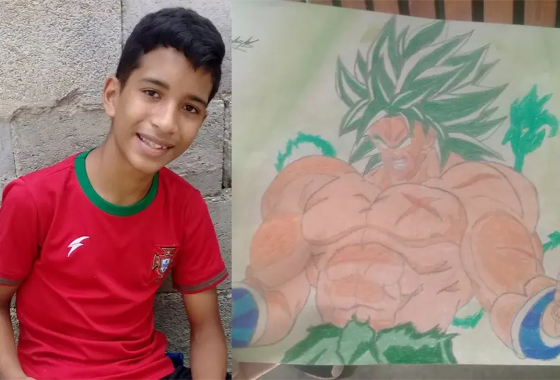 Niño vende dibujos para comprar comida y que su mamá no salga a enfermarse de COVID-19 Niño vende dibujos para comprar comida y que su mamá no salga a enfermarse de COVID-19