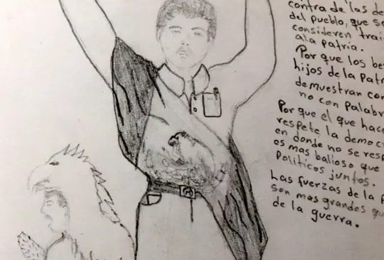 Estos son los dibujos que Aburto hizo meses antes de asesinar a Colosio