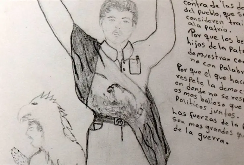 Estos son los dibujos que Aburto hizo meses antes de asesinar a Colosio Estos son los dibujos que Aburto hizo meses antes de asesinar a Colosio