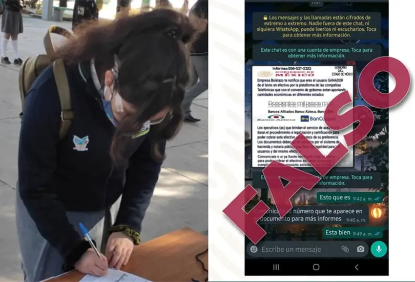 Alertan a beneficiarios de la beca Benito Ju&aacute;rez sobre cadena fraudulenta en WhatsApp 
