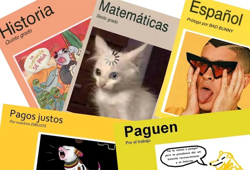 Ilustradores de libros de texto lanzan anticonvocatoria ante falta de pagos Ilustradores de libros de texto lanzan anticonvocatoria ante falta de pagos
