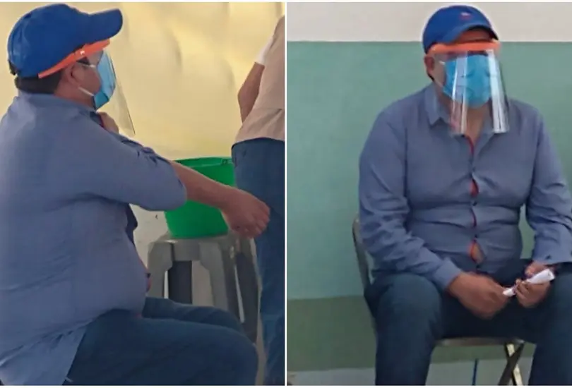 Candidato del PAN se hace pasar por adulto mayor y es vacunado contra el COVID-19 