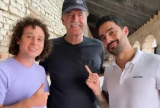 Vicente Fox graba podcast con youtubers Berth Oh y Luisito Comunica