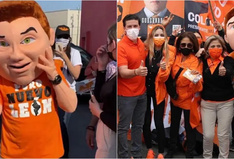 #Video En redes sociales se hace viral la botarga de Samuel Garc&iacute;a; trae tenis fosfo fosfo