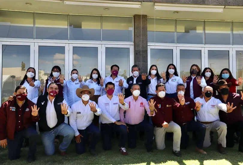 Delgado y Monreal revisan avances de campa&ntilde;a en Zacatecas