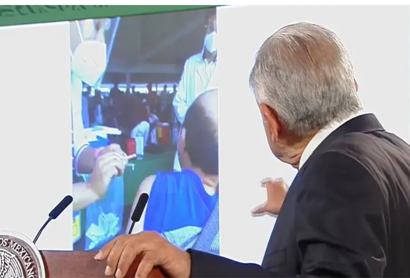 AMLO dice que difusi&oacute;n de video de abuelito al que no lo vacunaron fue para afectarlo