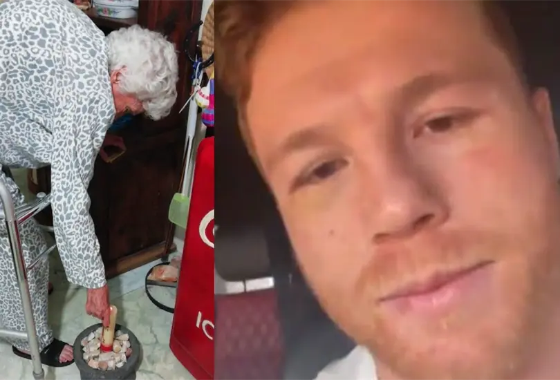 Canelo &Aacute;lvarez dedica mensaje a abuelita que reza para que no pierda sus peleas