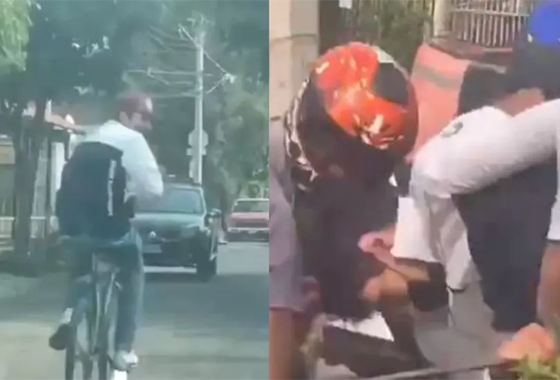 Sujeto roba celular, se da a la fuga, pero acaba atropellado y golpeado