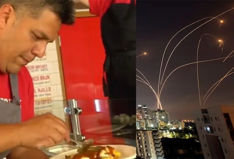 Taquero mexicano que vive en Israel narra c&oacute;mo han sido los bombardeos