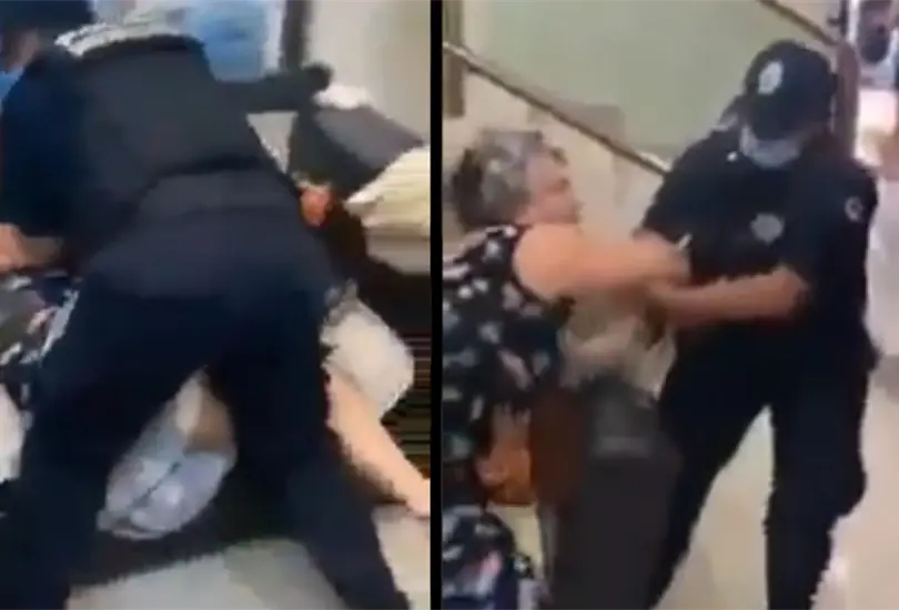 #VIDEO Exhiben a policías de Cancún sometiendo a adulta mayor durante desalojo #VIDEO Exhiben a policías de Cancún sometiendo a adulta mayor durante desalojo