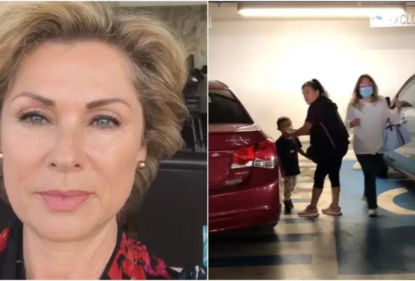 Leticia Calder&oacute;n exhibe a familia por estacionarse en lugar para personas con discapacidad 
