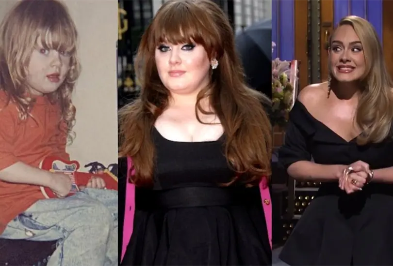 Así ha sido el cambio físico de Adele en sus 33 años Así ha sido el cambio físico de Adele en sus 33 años