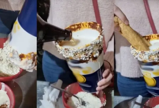 Causa polémica en redes la michelada con mole y flautas de pollo