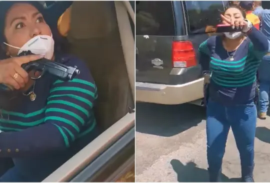 Denuncian abuso de poder por supuesta policía del Edomex; la apodan #LadyPistola 