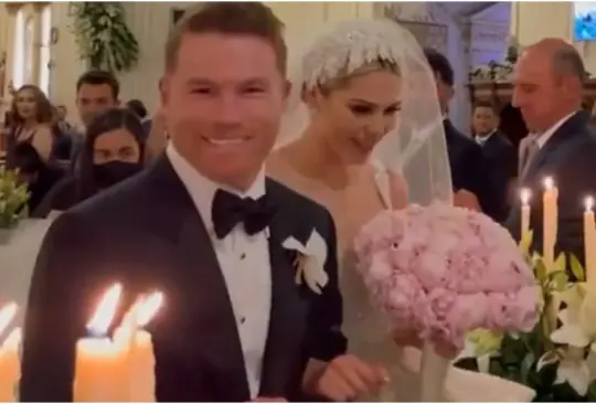 Así fue la lujosa boda religiosa de Canelo Álvarez y Fernanda Gómez