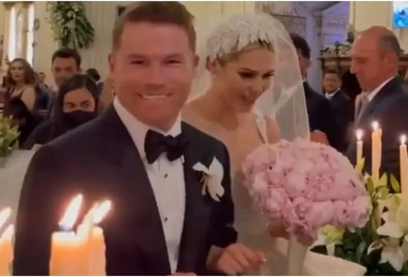 As&iacute; fue la lujosa boda religiosa de Canelo &Aacute;lvarez y Fernanda G&oacute;mez