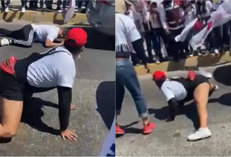 Seguidores de Morena y PAN, PRI, PRD se enfrentan en duelo de baile