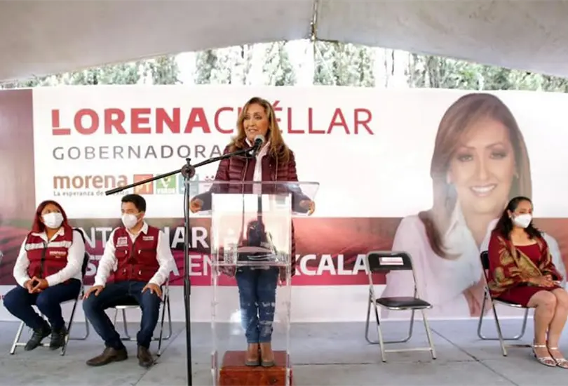 Lorena Cu&eacute;llar llama a elegir a Morena para consolidar la 4T en Tlaxcala