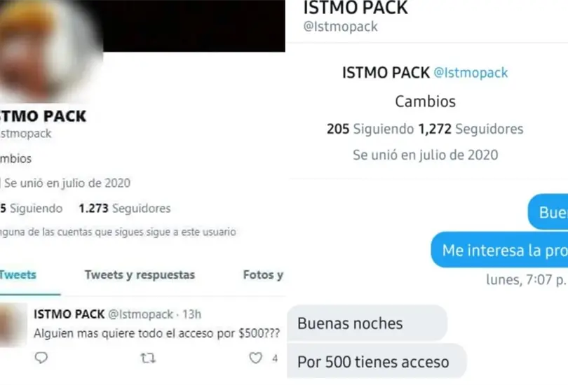 Identifican cuenta de Twitter que vendía packs de 400 mujeres Identifican cuenta de Twitter que vendía packs de 400 mujeres