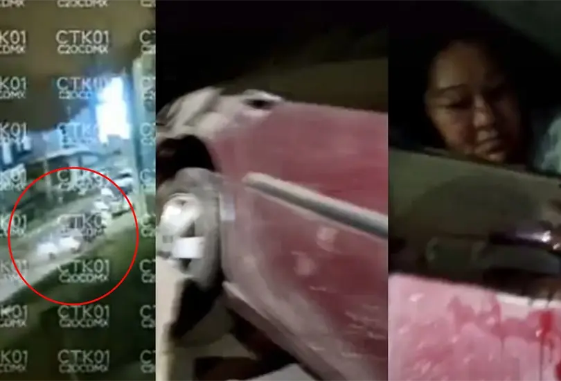 Mi esposo est&aacute; atrapado, dijo mujer del auto al que le cay&oacute; encima el Metro