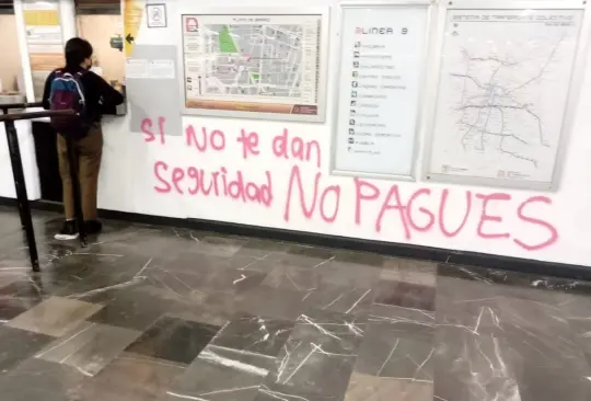 Si no te dan seguridad, no pagues: manifestantes permiten acceso gratuito al Metro
