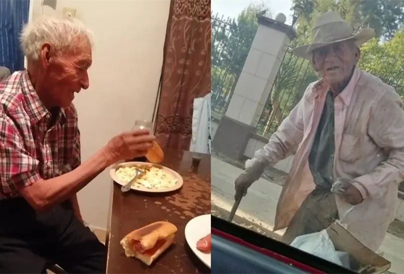 Mujer rescata a abuelito de 108 a&ntilde;os que viv&iacute;a bajo un &aacute;rbol 