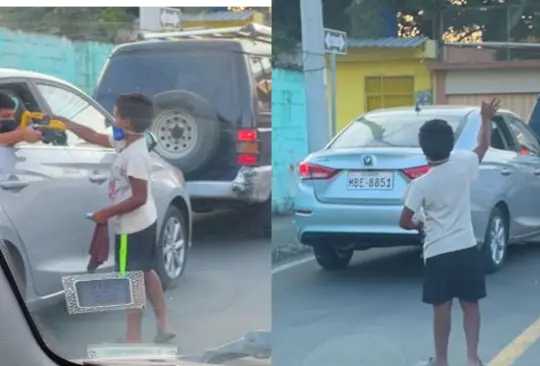 #Video Niño regala juguetes a pequeño limpiaparabrisas