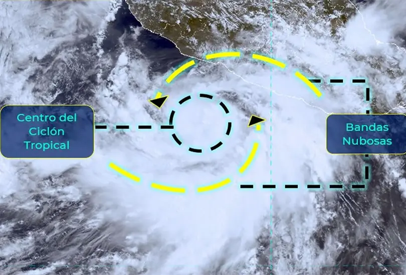 Alerta en 9 estados por el ciclón Enrique Alerta en 9 estados por el ciclón Enrique