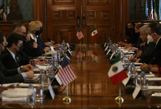 Así fue la visita de Kamala Harris a Palacio Nacional donde se encontró con AMLO