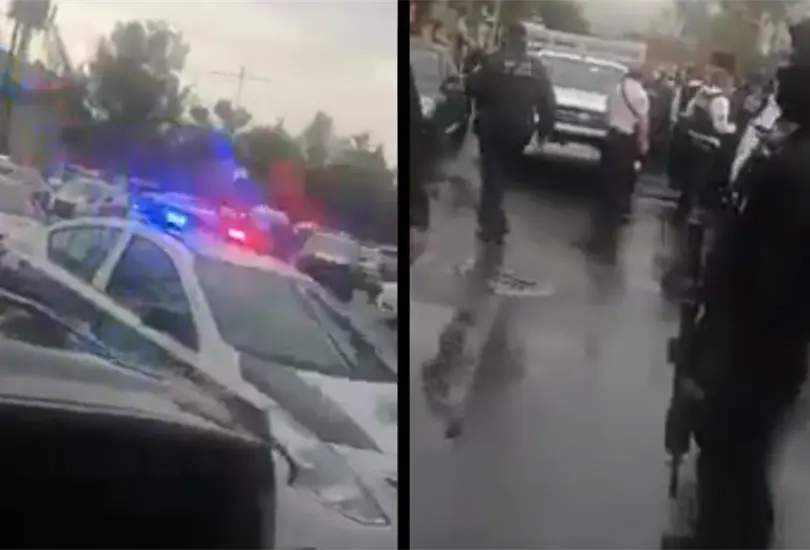 Polic&iacute;as municipales y elementos de la Fiscal&iacute;a Edomex se enfrentan en Tlalnepantla