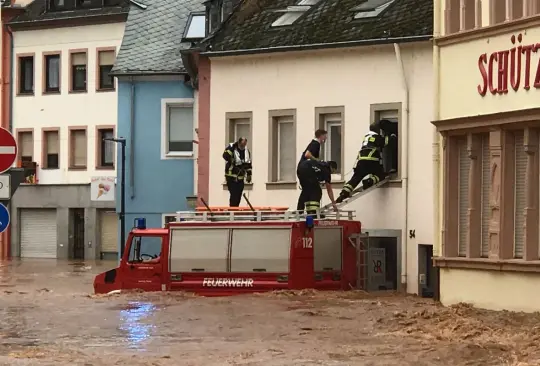 Suman más de 60 fallecidos tras lluvias torrenciales en Bélgica y Alemania