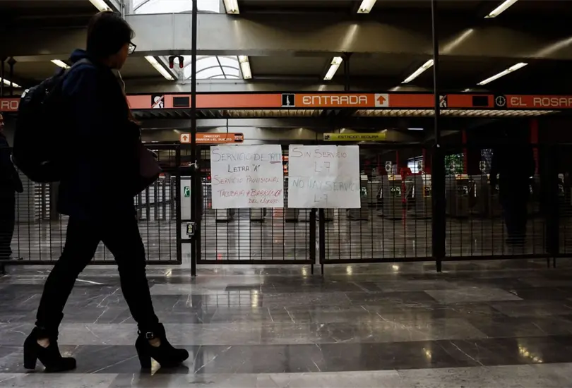 El Metro de la CDMX suspende servicio en varias estaciones por lluvia 