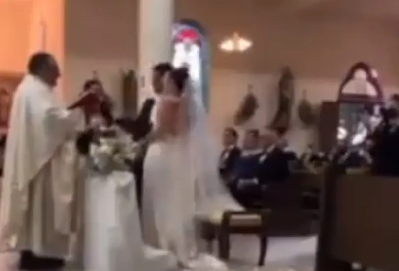 Siempre te ser&eacute; infiel, el juramento que hizo un novio en su boda