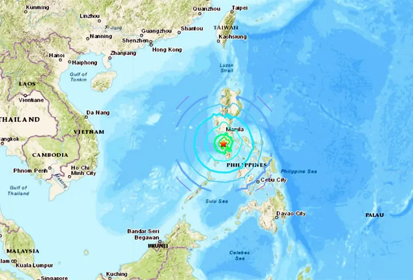 Un sismo de magnitud 6.7 sacude a Filipinas