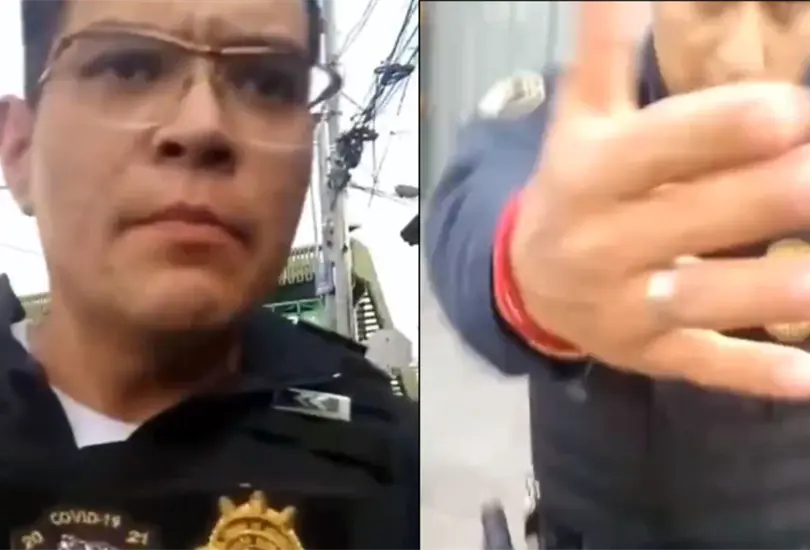 Joven reclama a polic&iacute;as por tirar basura; lo detienen y env&iacute;an a un reclusorio