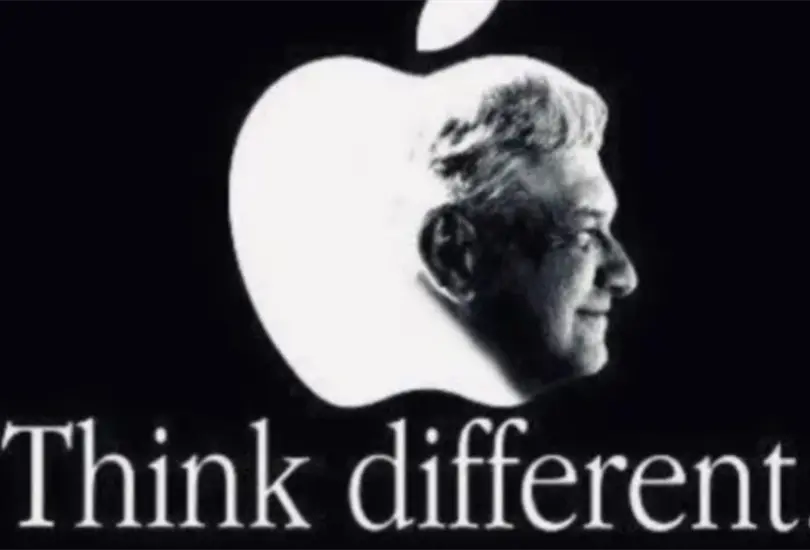 Morena usa publicidad de Apple para promover a AMLO 