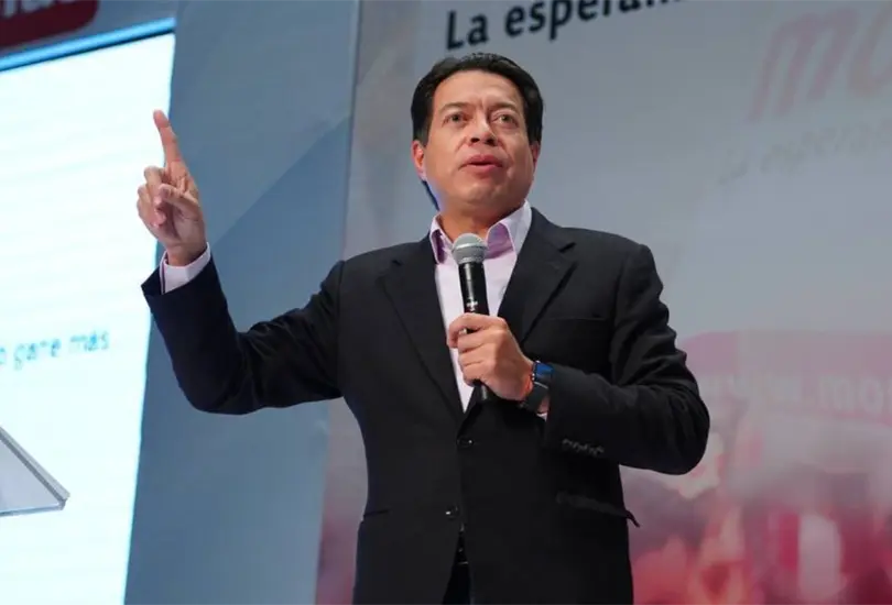 Mario Delgado acusa sabotaje en sitio de la consulta popular; el INE responde 